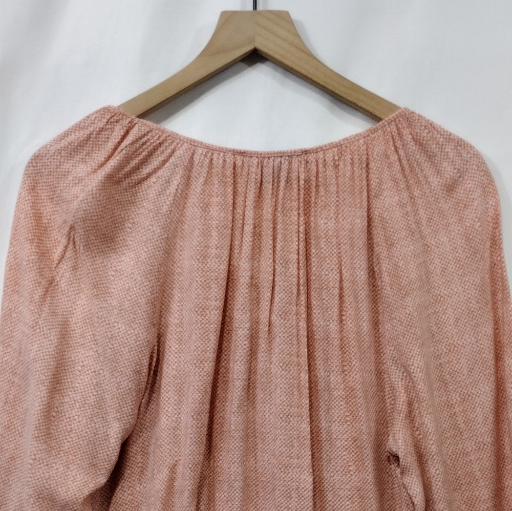 Saint Tropez West Babydoll Top Women's XL Pink Barbiecore Boho Retro 90s Y2K - Picture 6 of 7